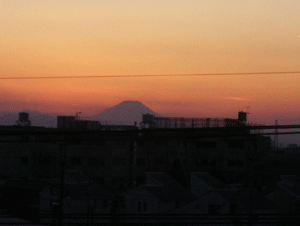 富士山夕焼け