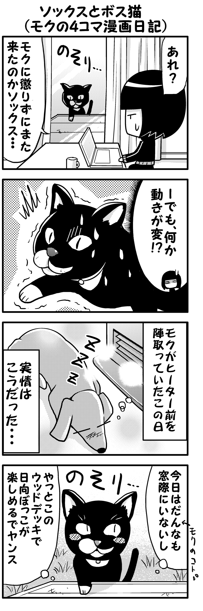 ソックスとボス猫(前）