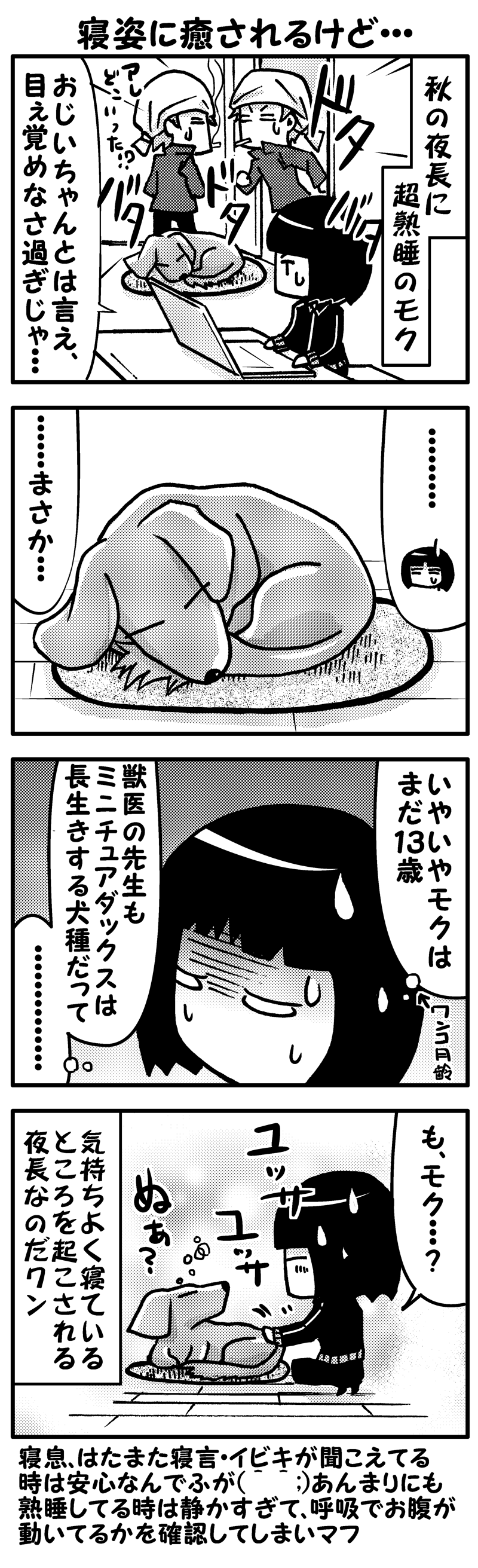 モク日記　寝姿に癒されるけど・・・